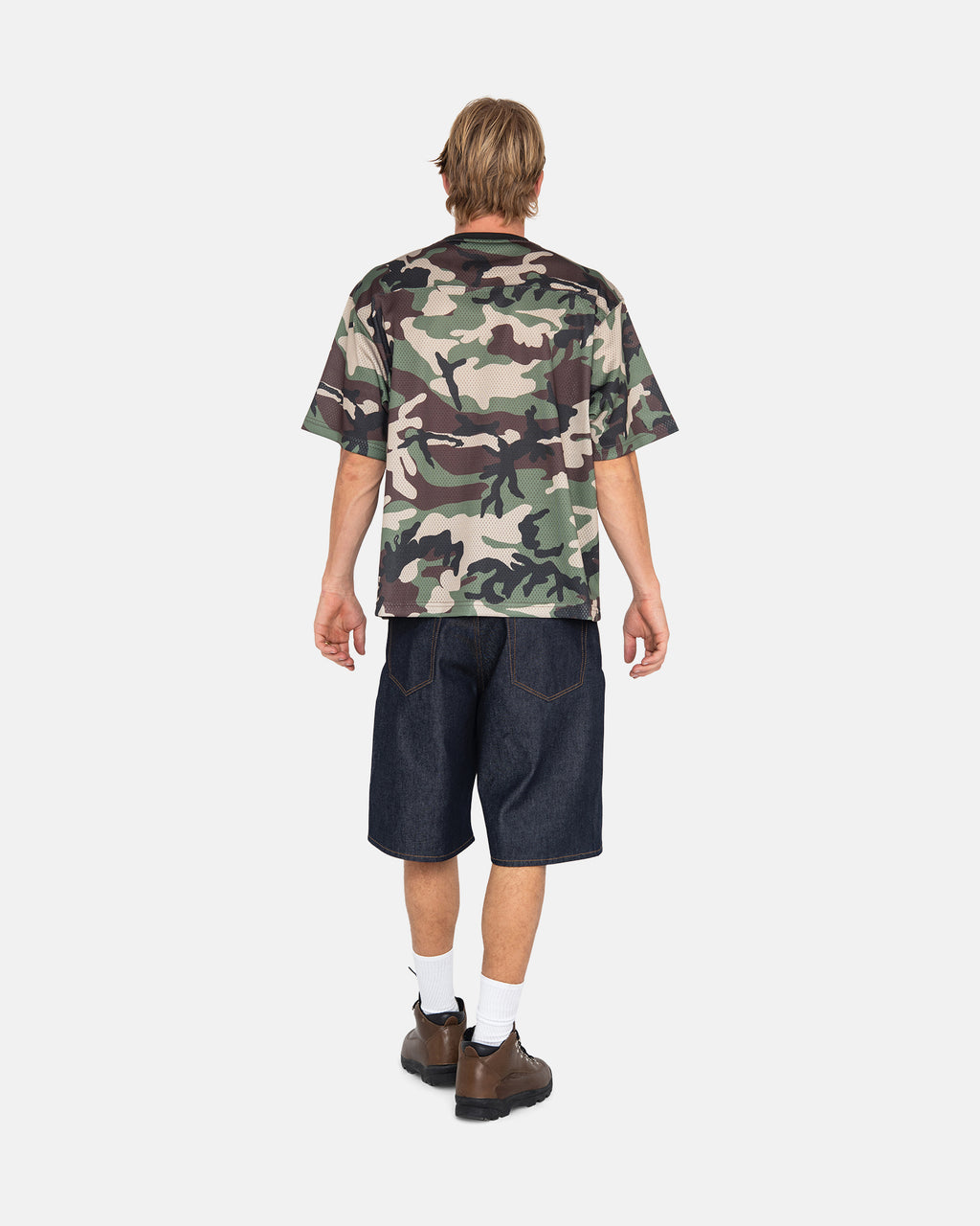 Stussy 4x4 Mesh Football Maglia Camouflage | 608UEHTJM