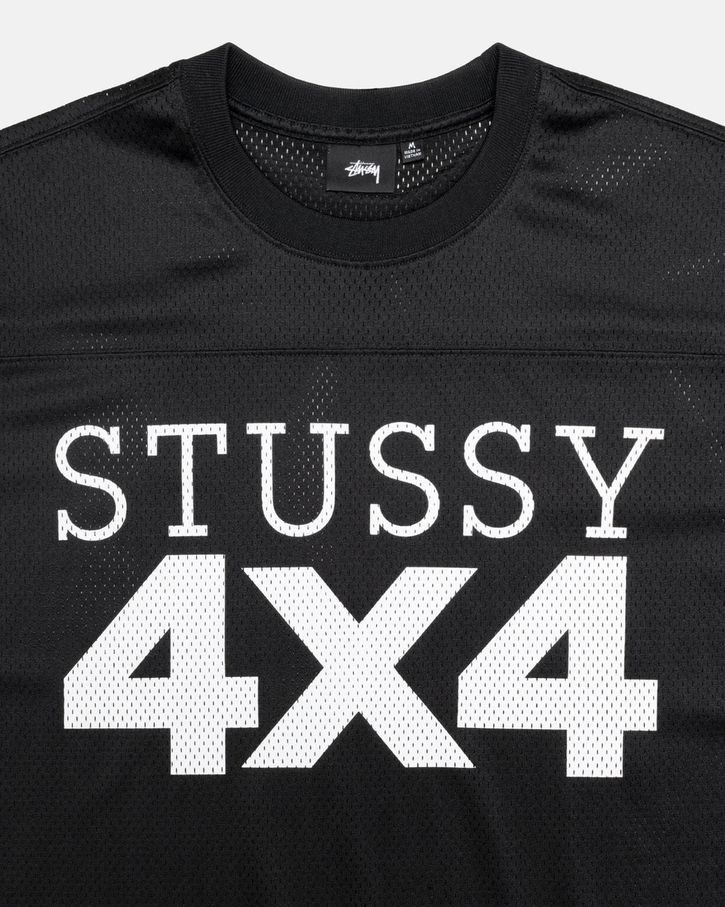 Stussy 4x4 Mesh Football Maglia Nere | 594HYGXIZ