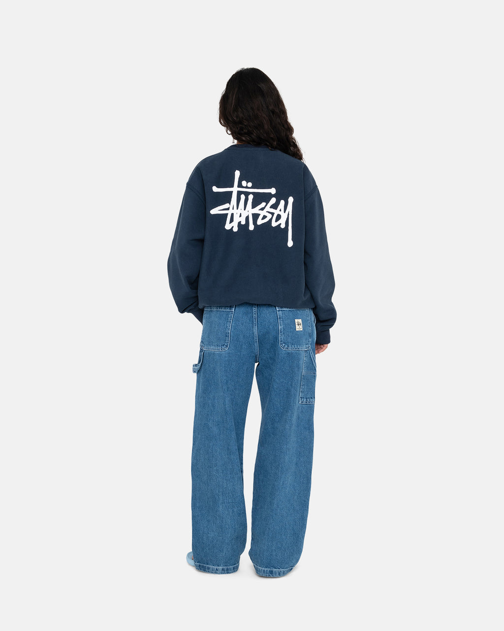 Stussy Basic Crew Pantaloncini Blu Marino | 219FTDKVS