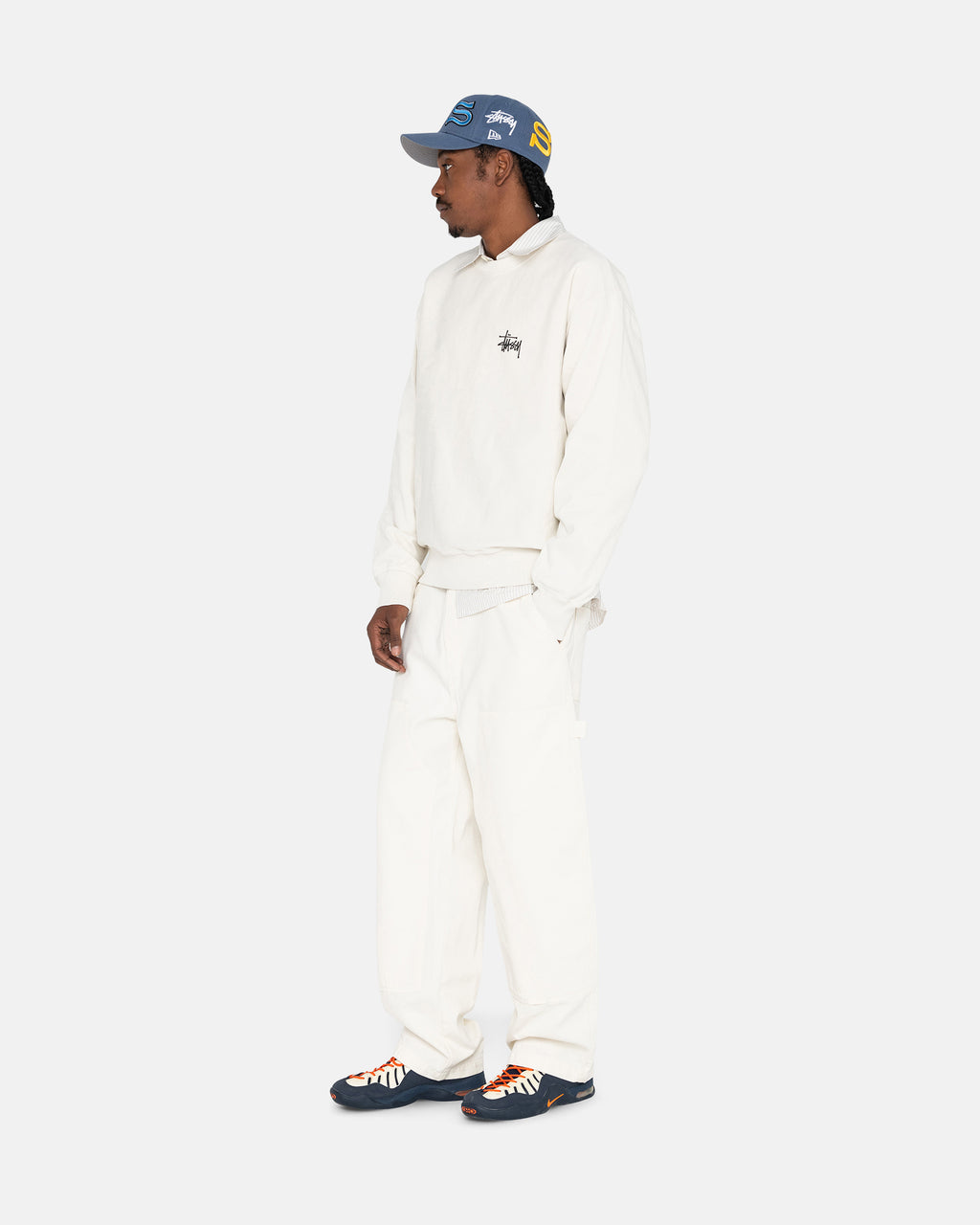 Stussy Basic Crew Pantaloncini Grigie | 287FGRKVO