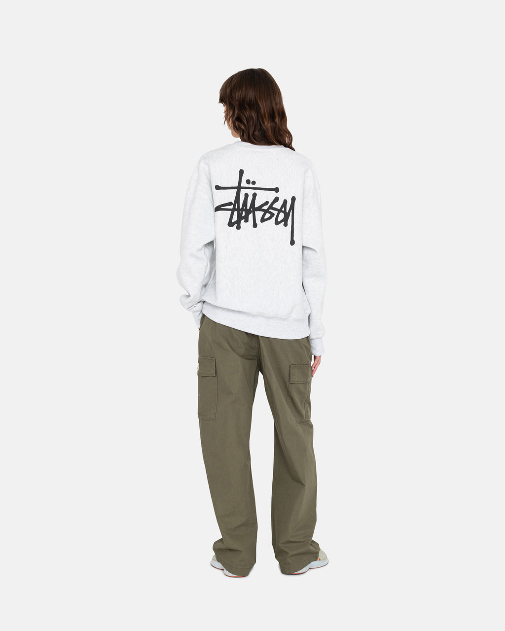 Stussy Basic Crew Pantaloncini Grigie | 570DLFSIJ