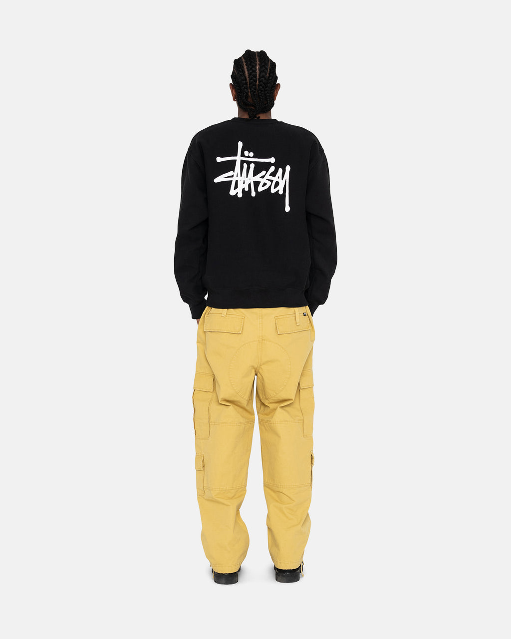 Stussy Basic Crew Pantaloncini Nere | 248OYHFPR