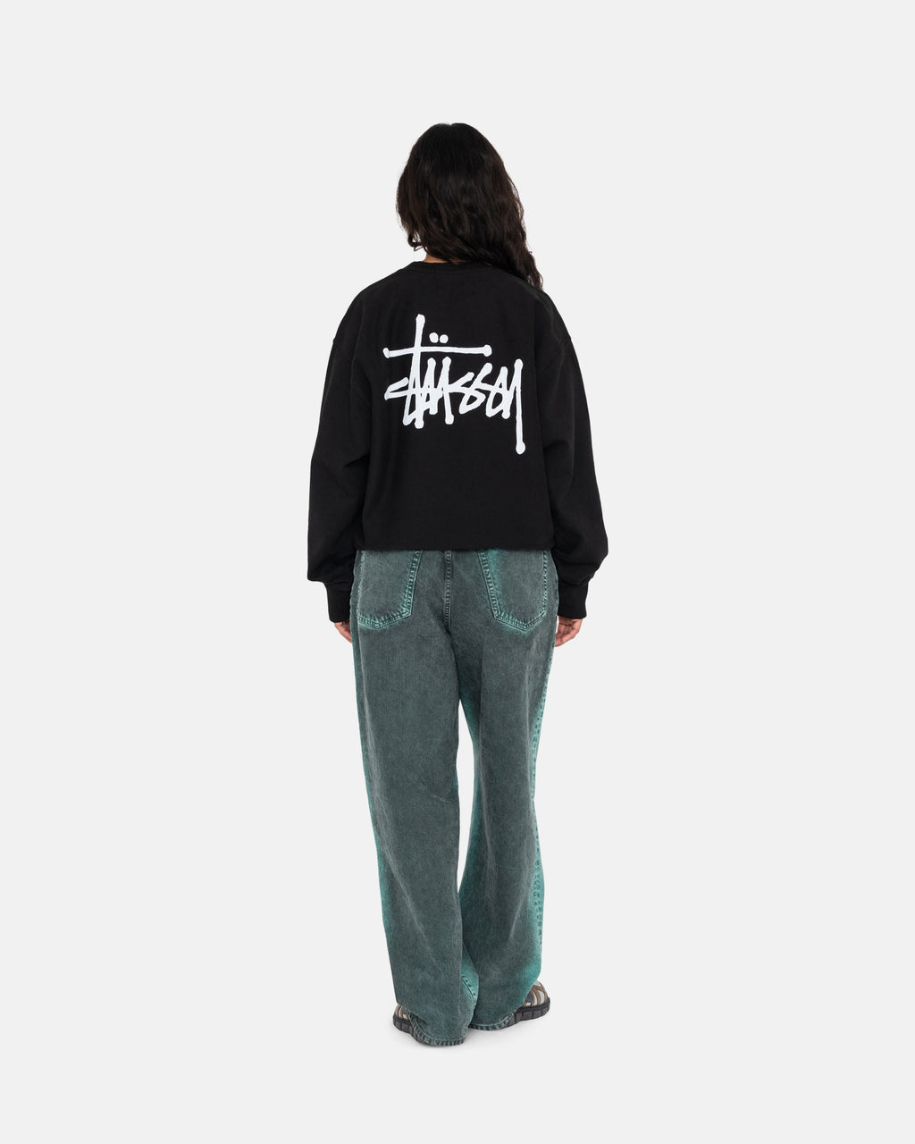 Stussy Basic Crew Pantaloncini Nere | 248OYHFPR