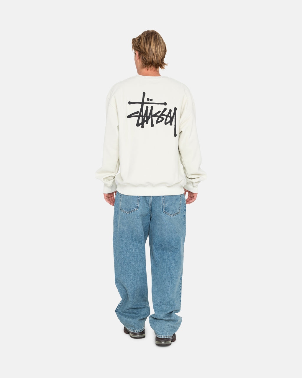 Stussy Basic Pigment Dyed Crew Pantaloncini Beige | 764FWTBAY