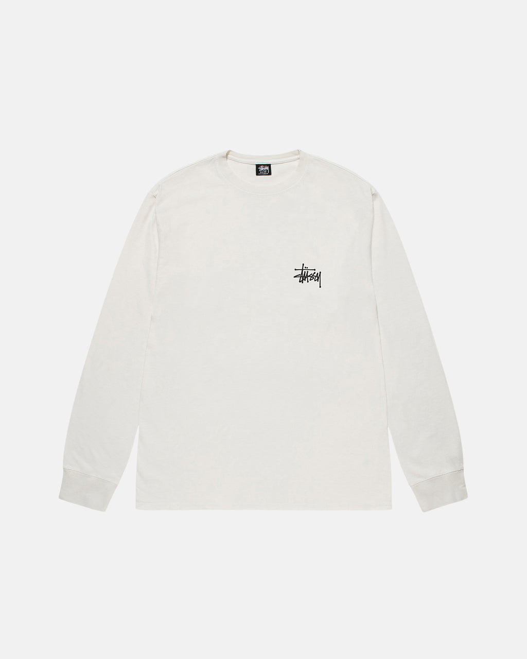 Stussy Basic Pigment Dyed Ls Magliette Running Beige | 024STHJEY