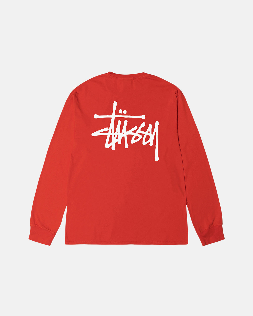 Stussy Basic Pigment Dyed Ls Magliette Running Rosa | 528XDPJZS