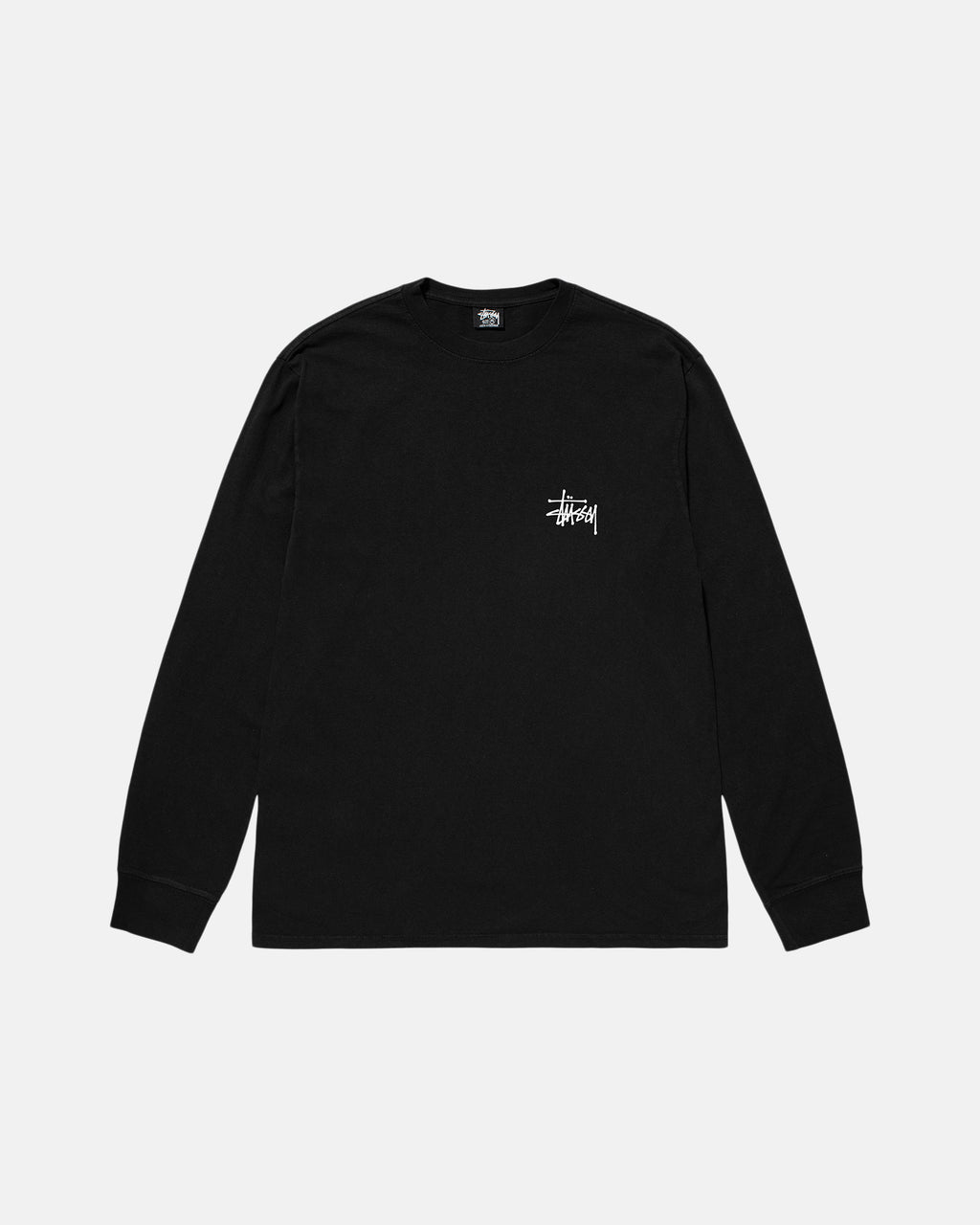 Stussy Basic Pigment Dyed Ls Magliette Running Nere | 962DCJVKM