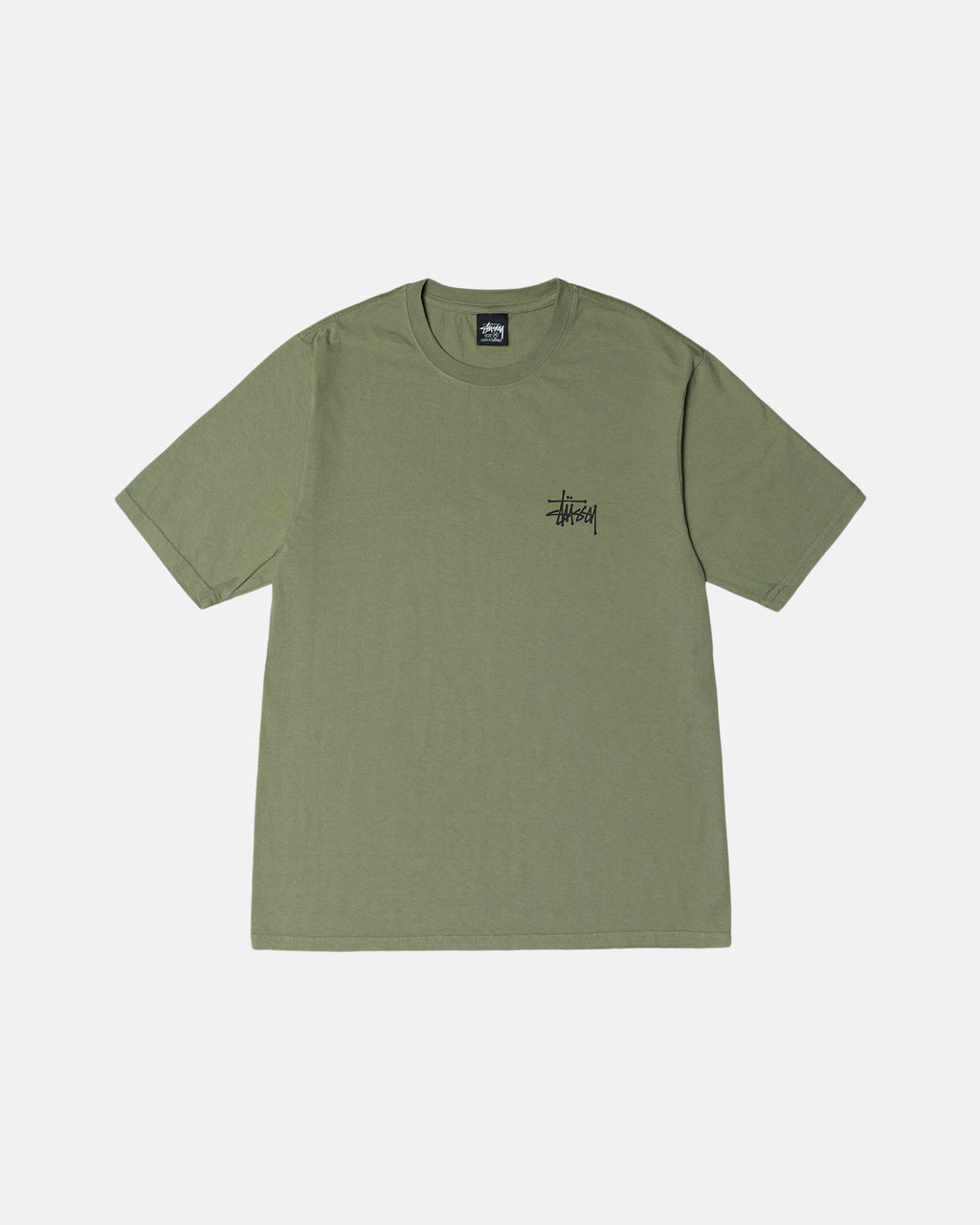 Stussy Basic Pigment Dyed Magliette Running Artichoke | 743AVJZCT