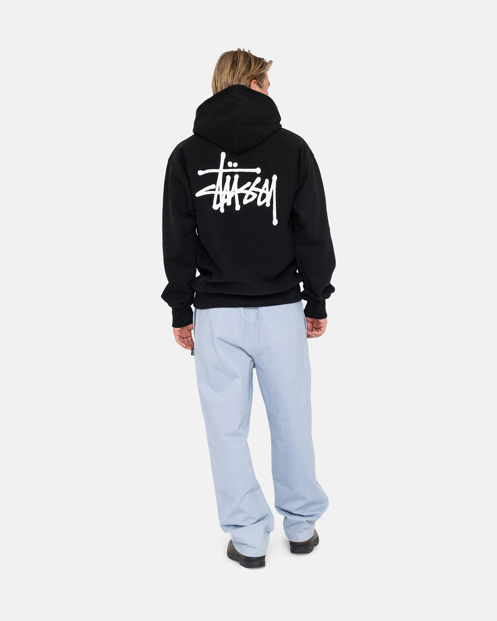 Stussy Basic Stüssy Felpa con Cappuccio Nere | 307GQXAOS