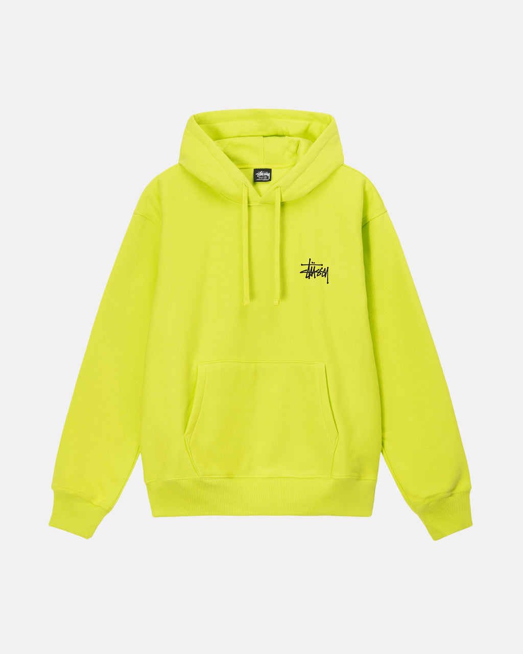 Stussy Basic Stüssy Felpa con Cappuccio Keylime | 487WHDUJB