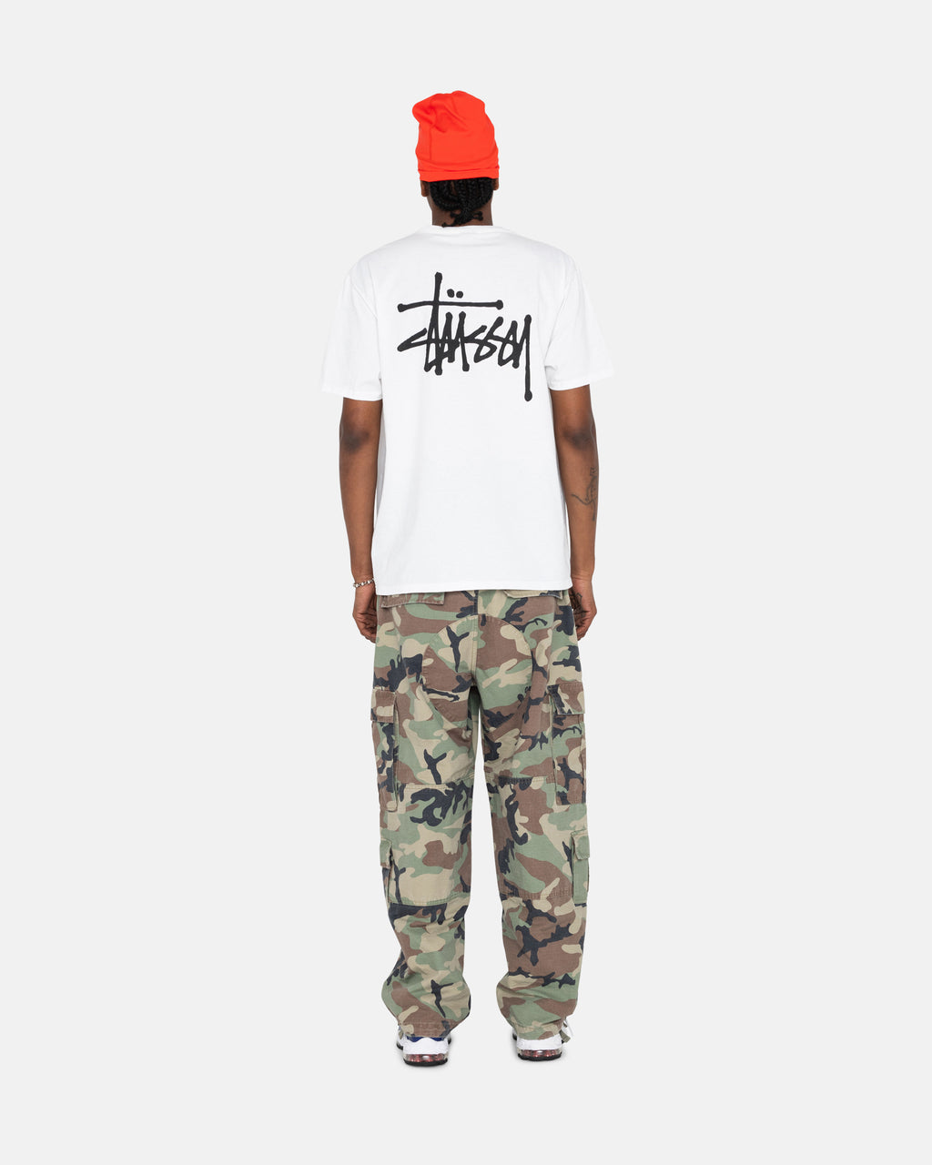 Stussy Basic Stüssy Magliette Running Bianche | 835QJBWGC