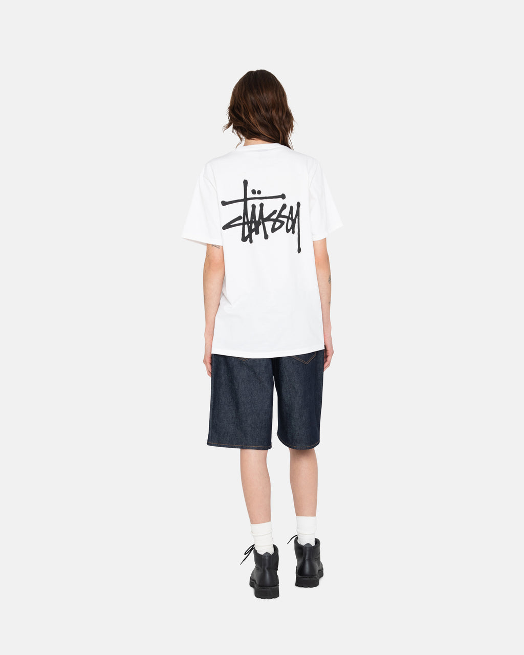 Stussy Basic Stüssy Magliette Running Bianche | 835QJBWGC