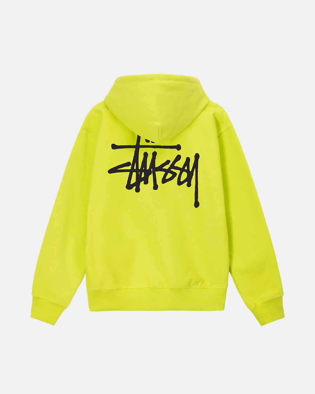 Stussy Basic Zip Felpa con Cappuccio Keylime | 163SIEDAL