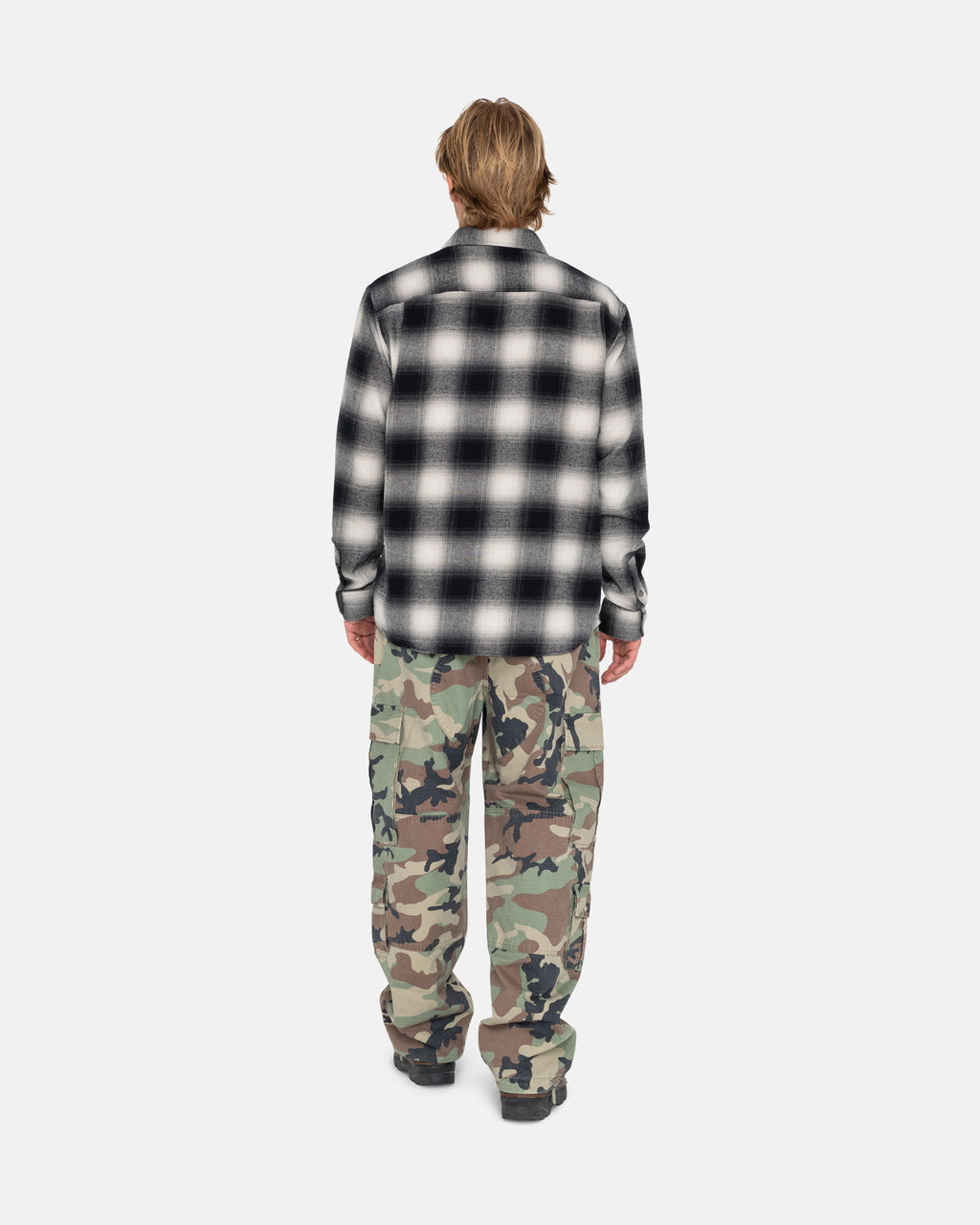 Stussy Bay Plaid Camicie Grigie | 872JKLXUM