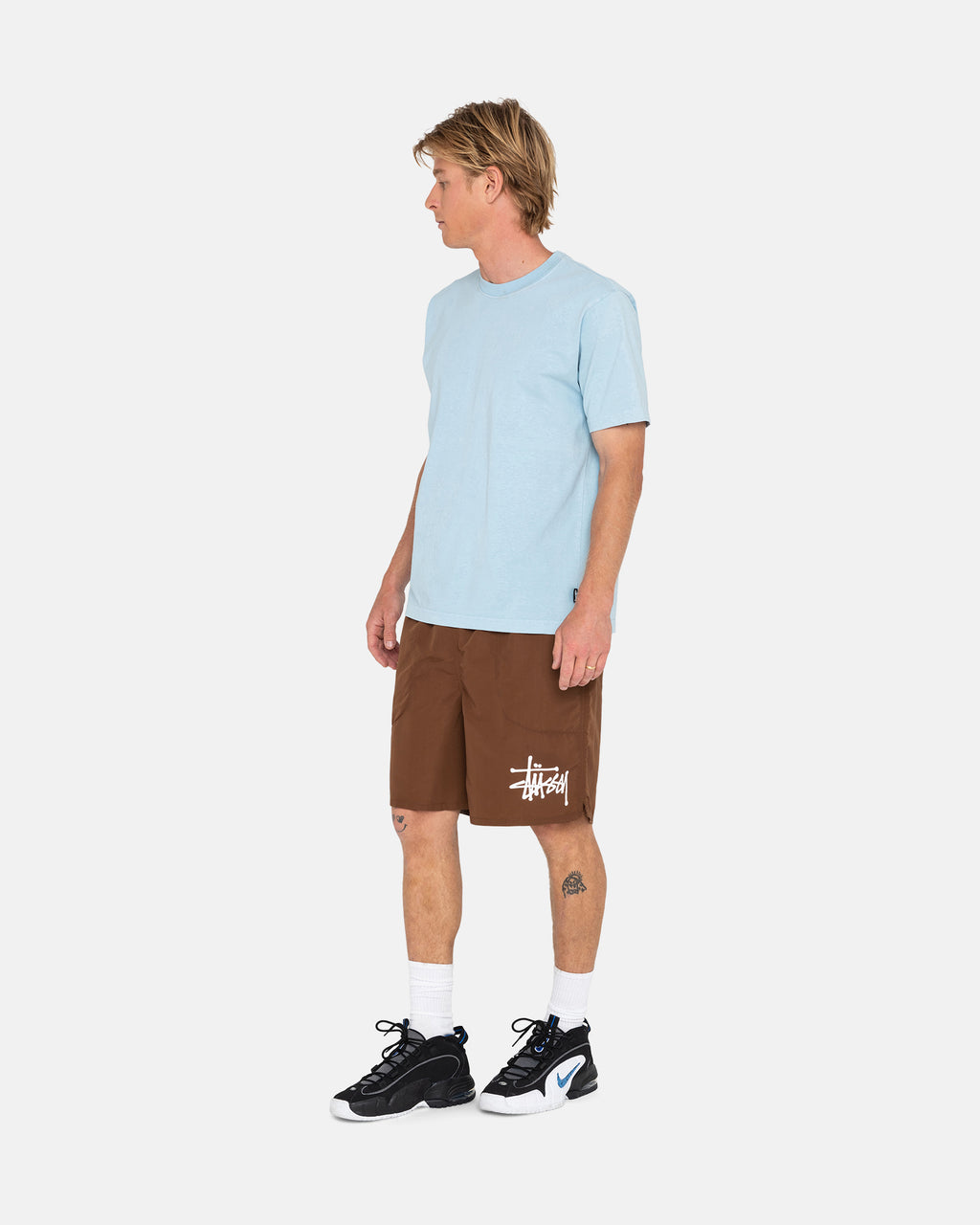 Stussy Big Basic Acqua Pantaloncini Caffè | 846MEUNXZ