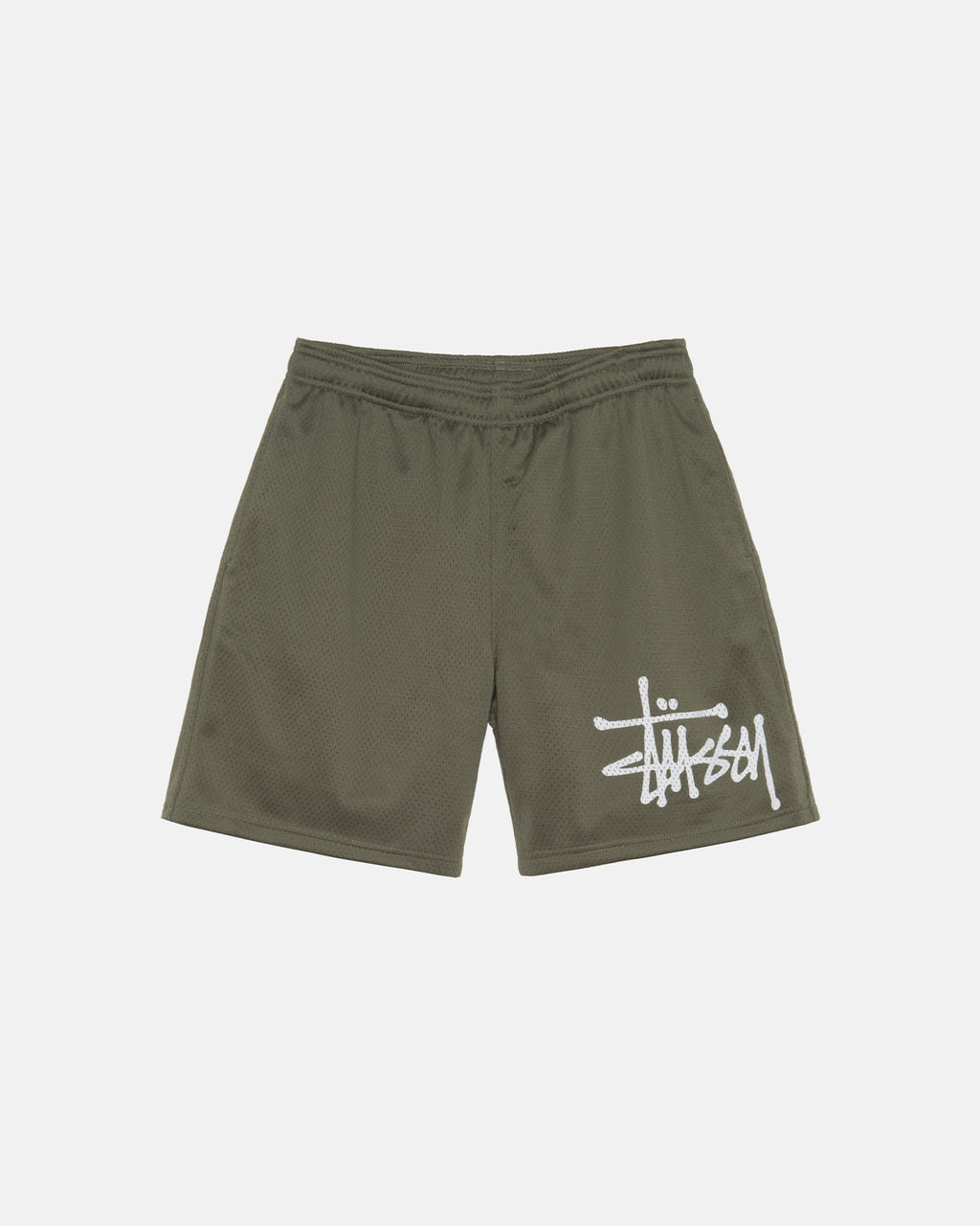 Stussy Big Basic Mesh Pantaloncini Verde Oliva | 543YBFVPG