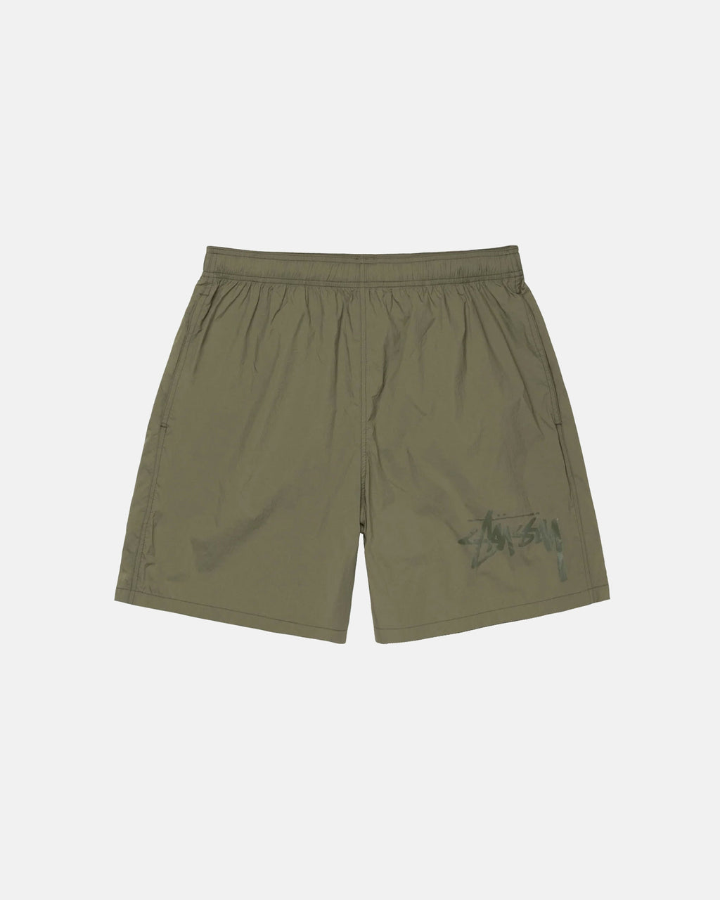 Stussy Big Stock Nylon Pantaloncini Verde Oliva | 983KIQRMD