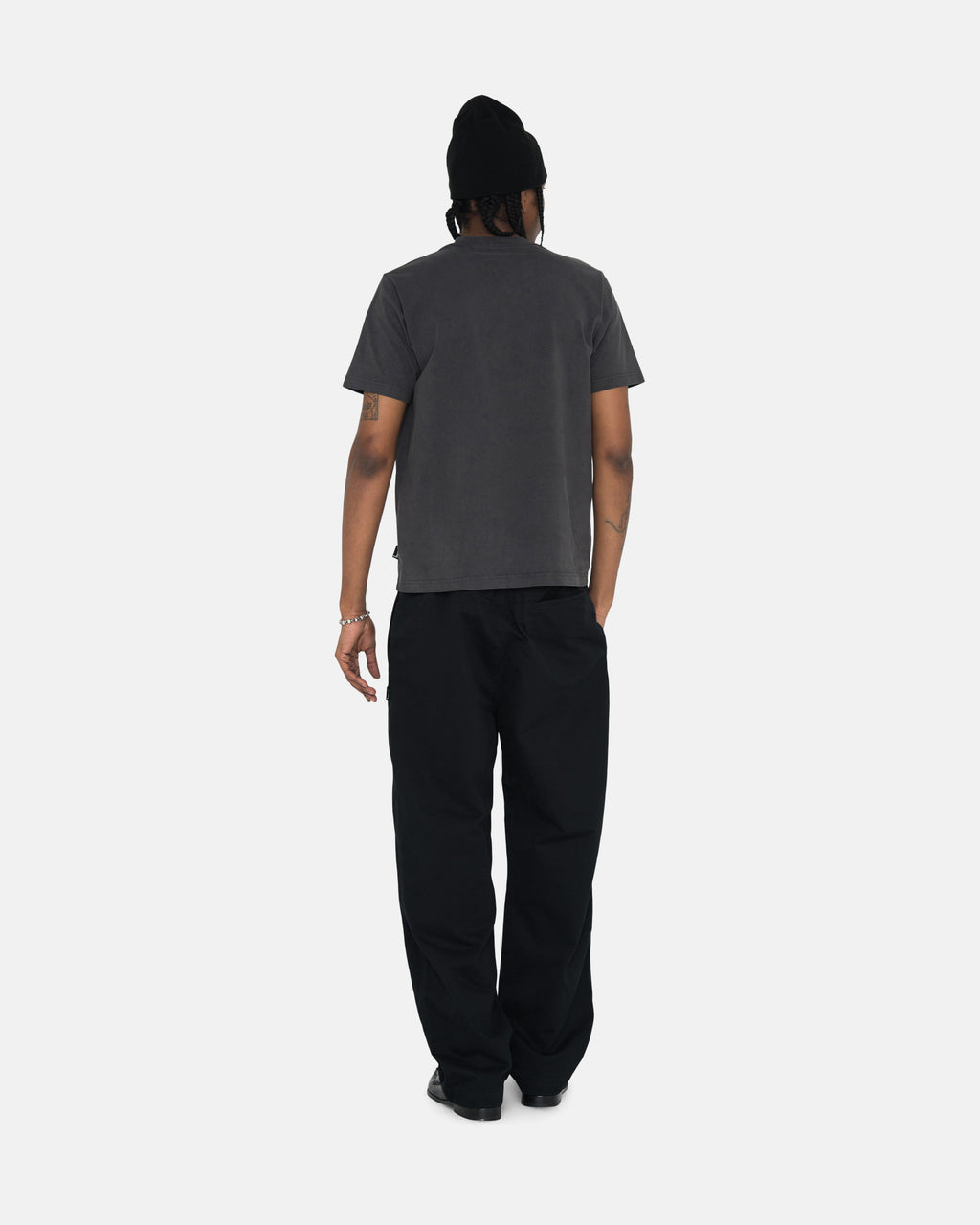 Stussy Brushed Beach Pantaloni Nere | 521BYDSOV