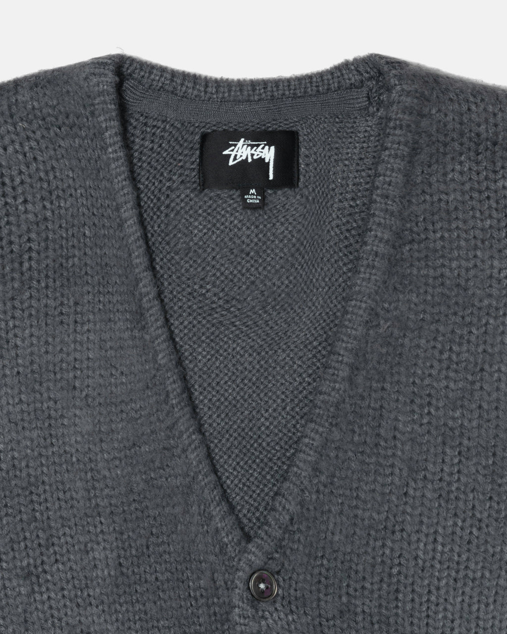 Stussy Brushed Cardigan Maglioni Grigie | 734TPCWIY