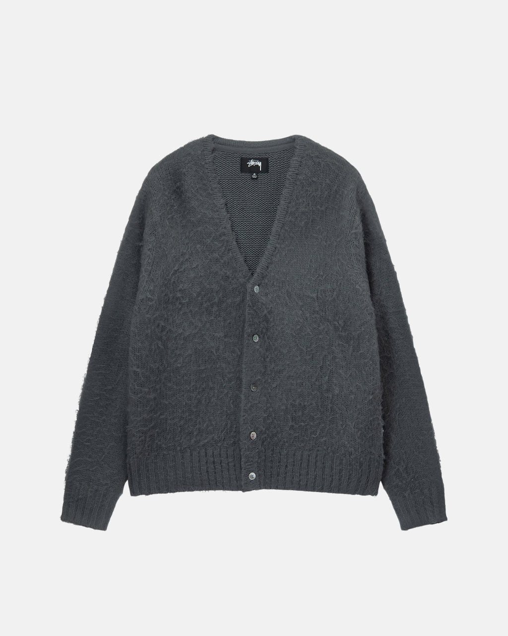 Stussy Brushed Cardigan Maglioni Grigie | 734TPCWIY