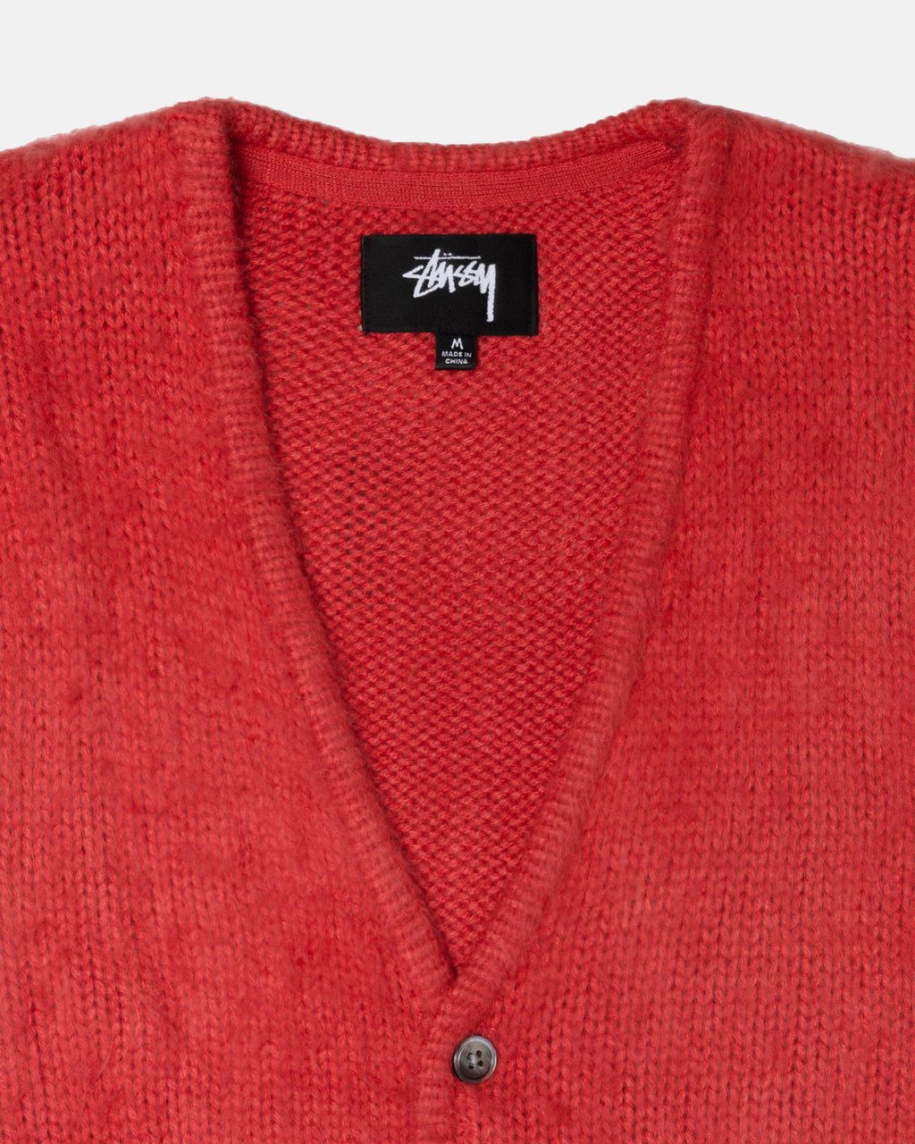 Stussy Brushed Cardigan Maglioni Rosse | 265JWXPLZ