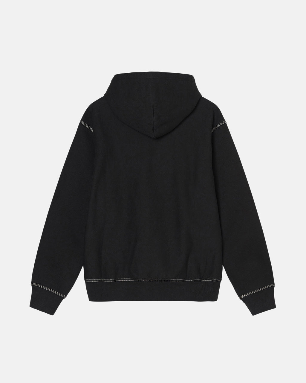 Stussy Contrast Stitch Label Felpa con Cappuccio Nere | 175OQTUGX