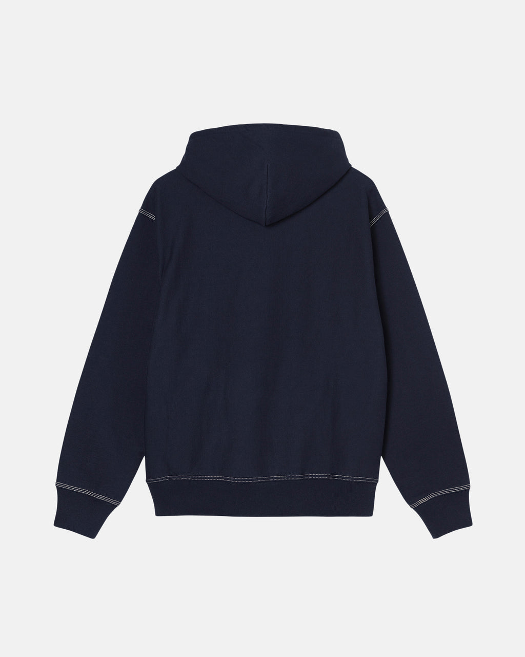 Stussy Contrast Stitch Label Felpa con Cappuccio Blu Marino | 245QVHYXS