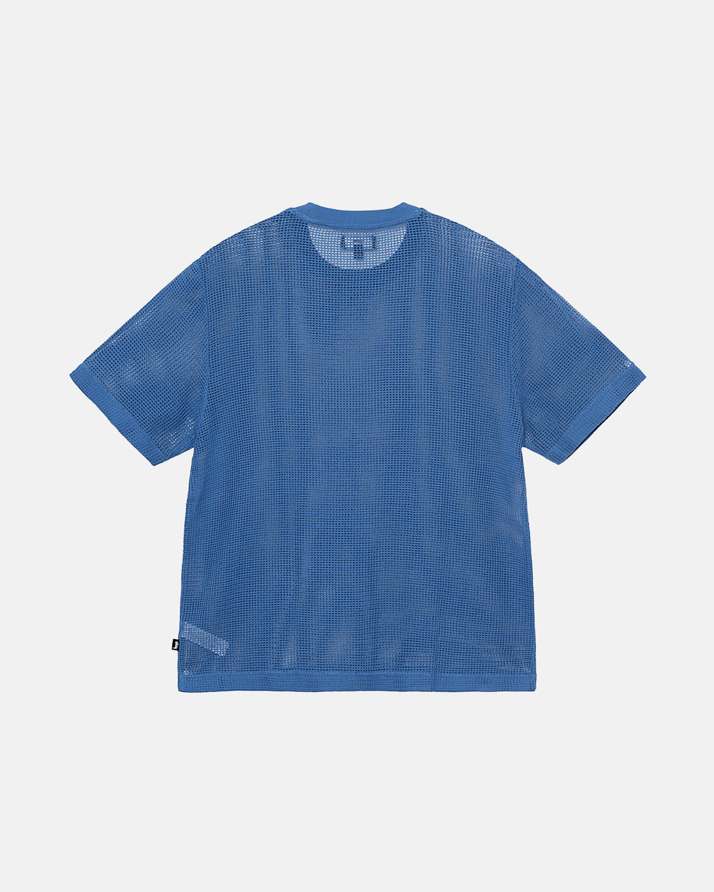 Stussy Cotone Mesh Ss Crew Camicie Blu | 803BHARGN