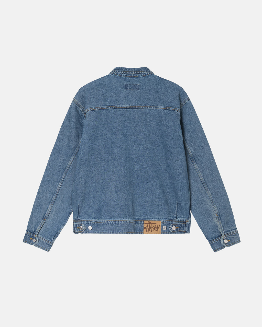 Stussy Denim Zip Lavoro Giacche Blu | 481JKSOIA