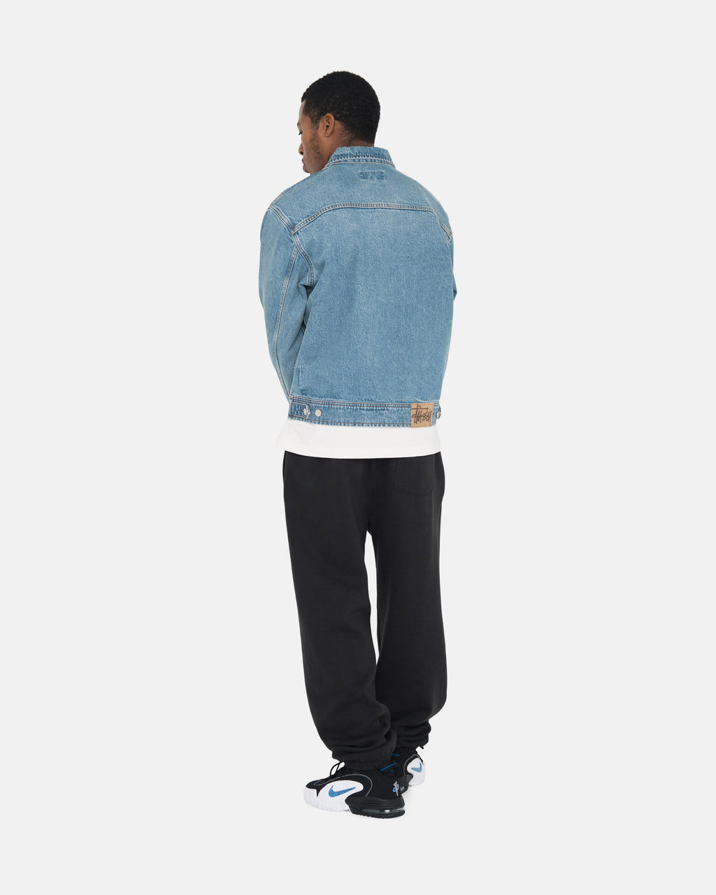 Stussy Denim Zip Lavoro Giacche Blu | 481JKSOIA