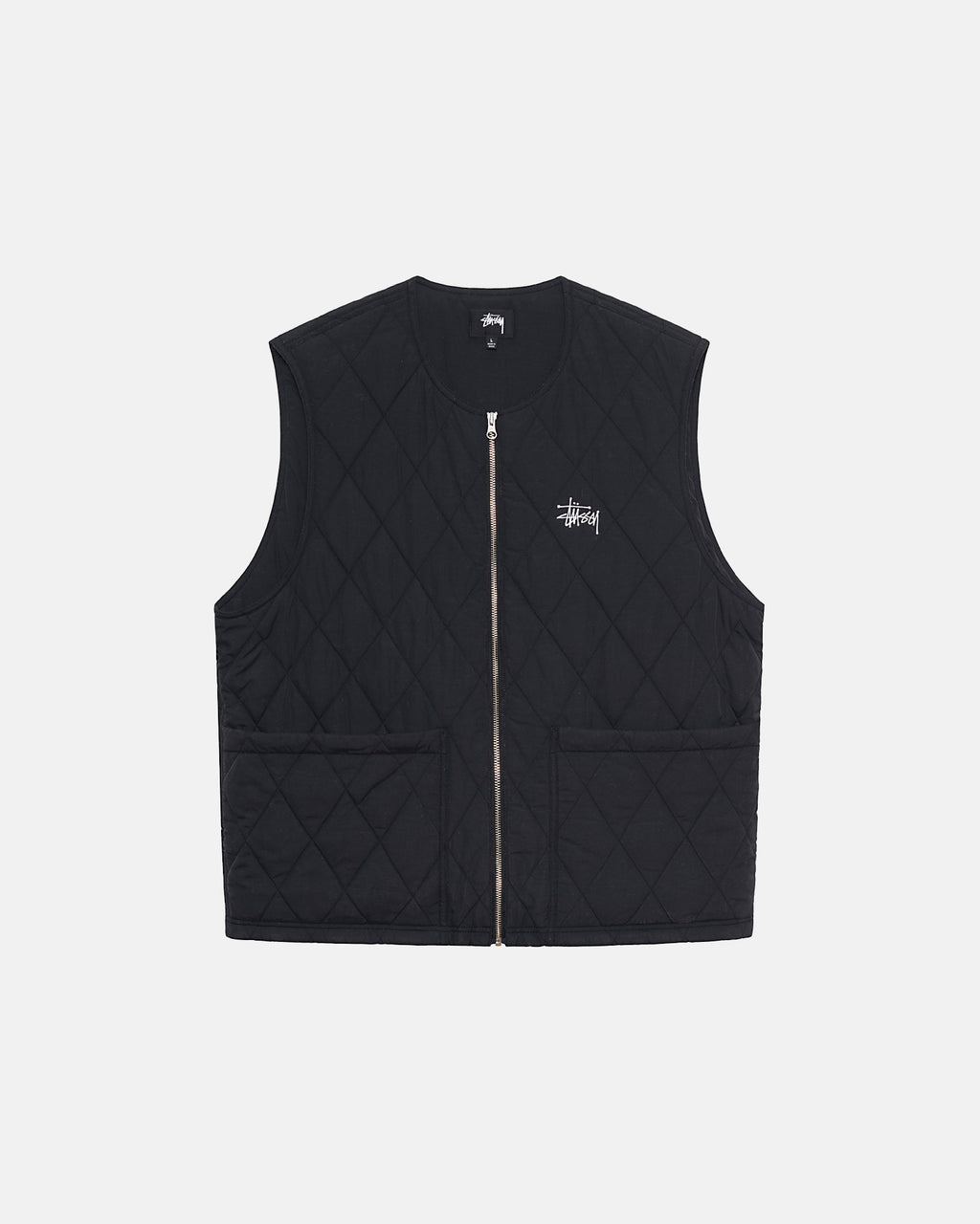 Stussy Diamond Trapuntato Gilet Nere | 561DESJFB