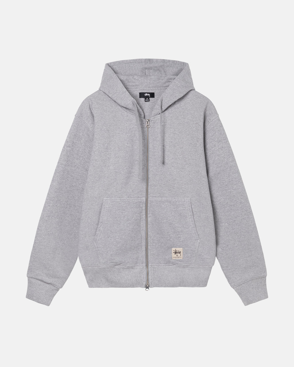 Stussy Double Face Label Zip Felpa con Cappuccio Grigie | 710VLXTSJ