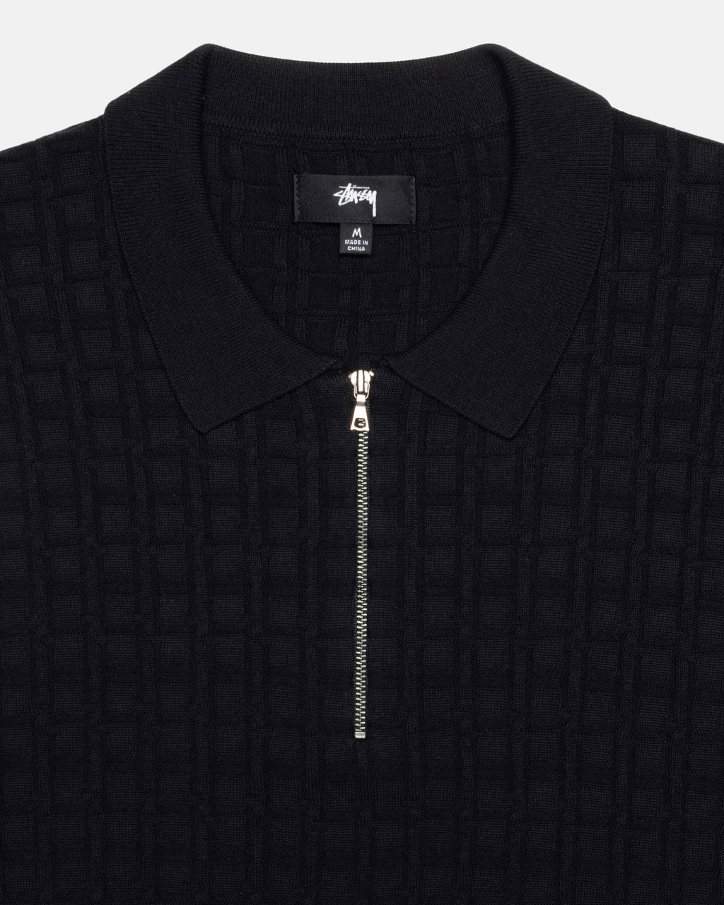 Stussy Half Zip Polo Maglioni Nere | 103TGECWB