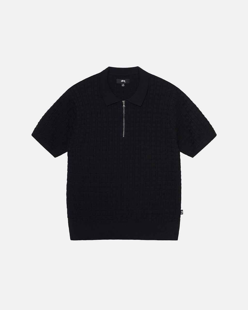 Stussy Half Zip Polo Maglioni Nere | 103TGECWB