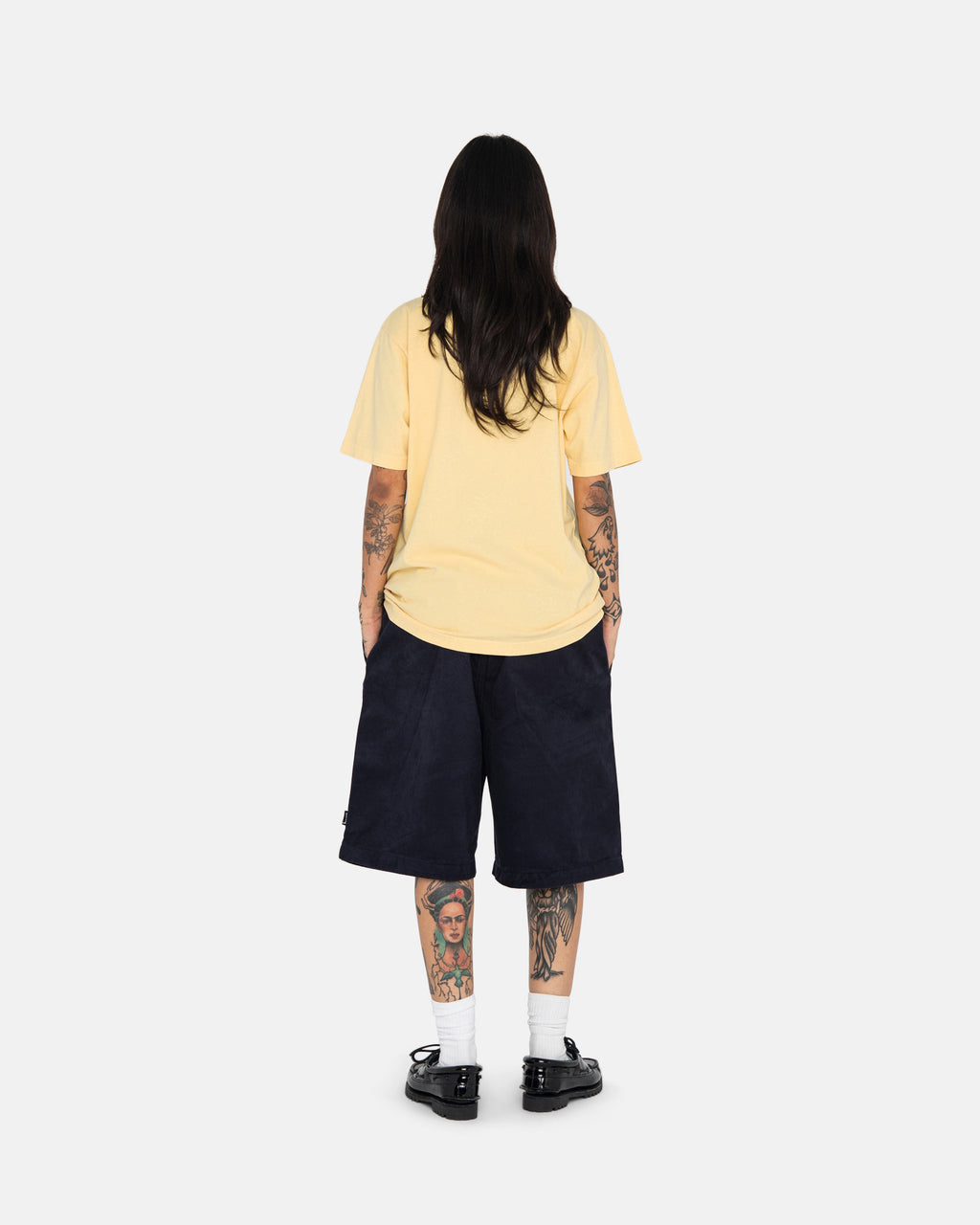 Stussy Heavyweight Pigment Dyed Crew Magliette Running Gialle | 085MZIJWK