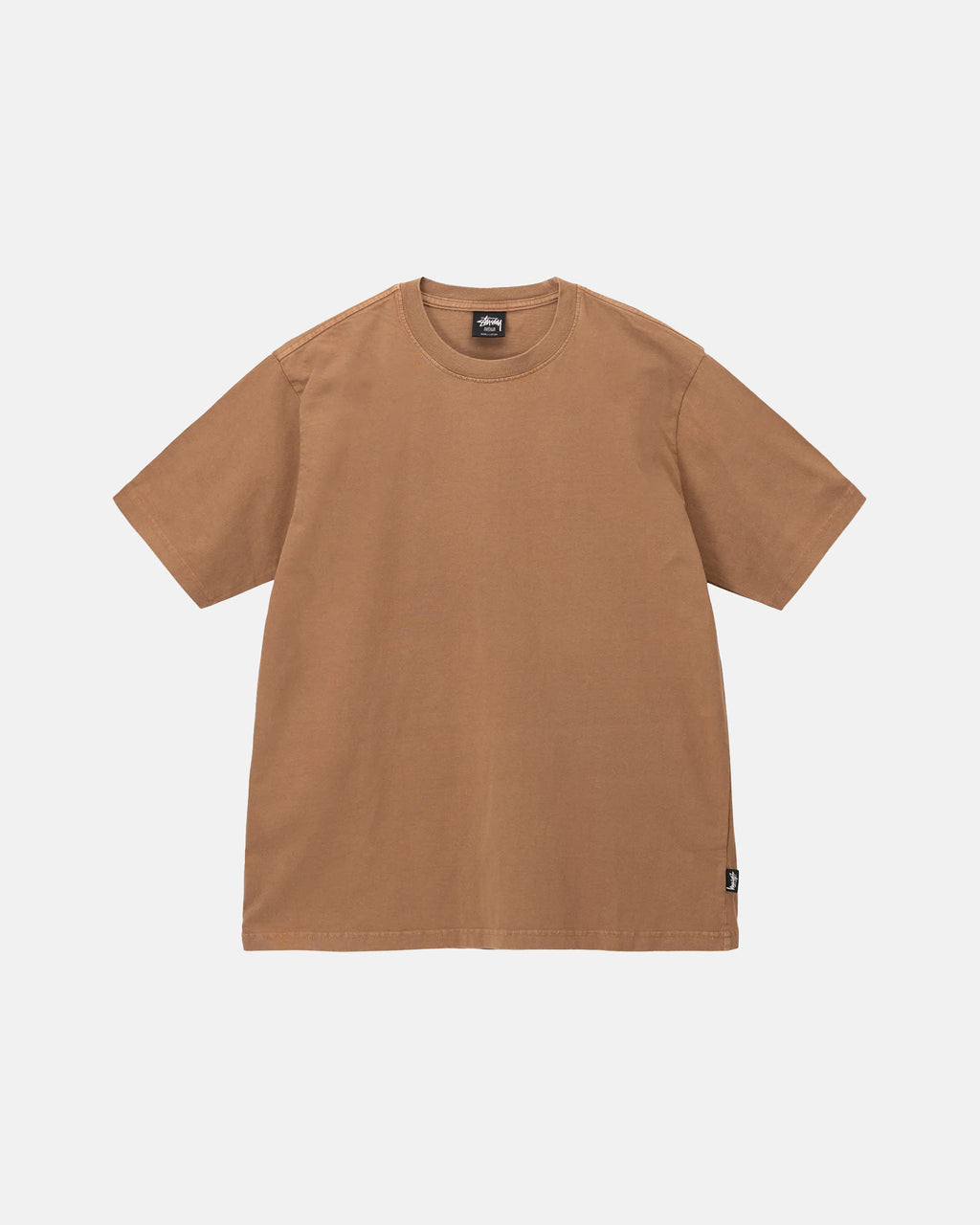 Stussy Heavyweight Pigment Dyed Crew Magliette Running Marroni | 324JOHAYS