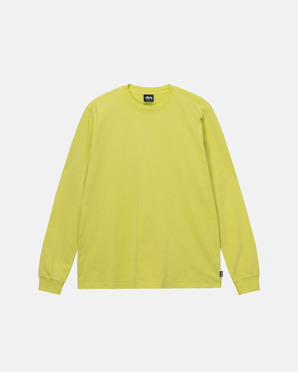 Stussy Heavyweight Pigment Dyed Ls Crew Magliette Running Gialle | 380GYVZPJ