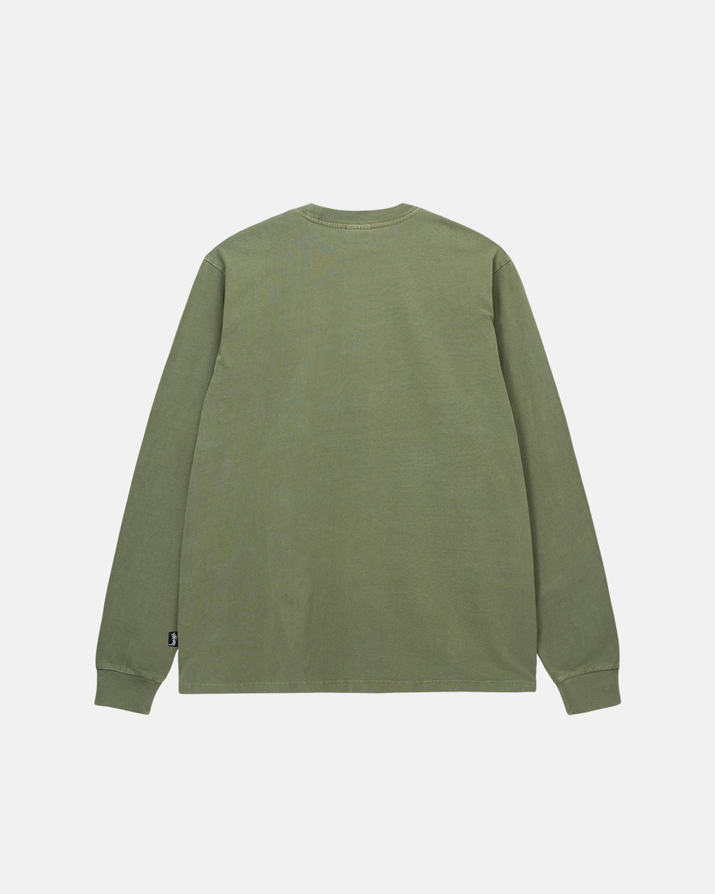 Stussy Heavyweight Pigment Dyed Ls Crew Camicie Verde Oliva | 675MHSXCB