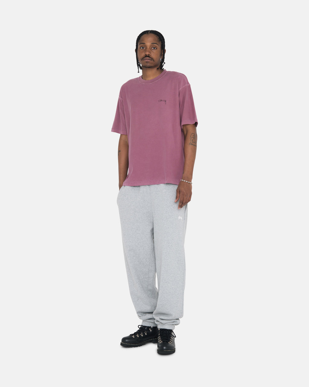 Stussy Lazy Magliette Running Viola | 637WAEQPS