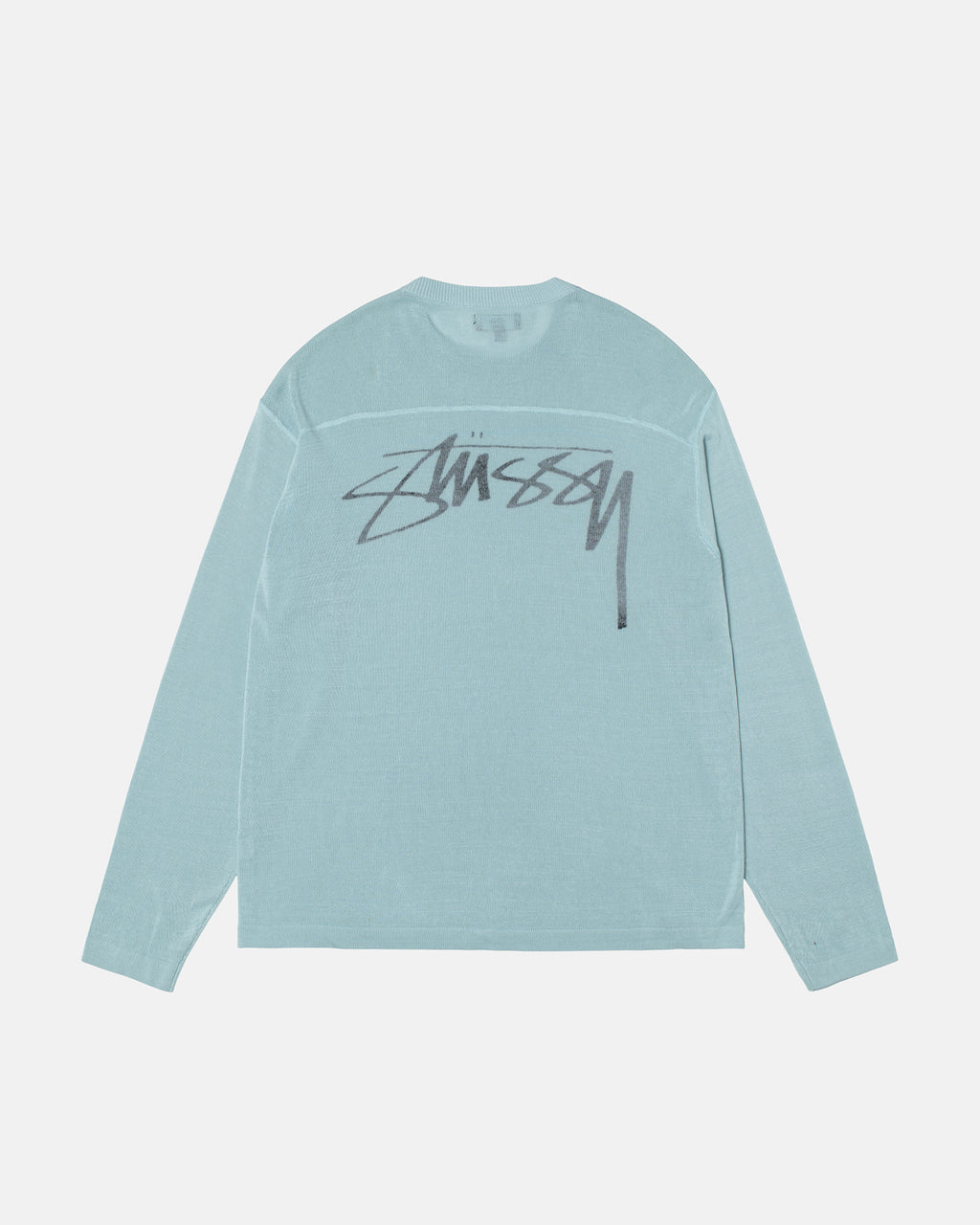 Stussy Leggere Football Crew Camicie Blu Chiaro | 479FRAZJP