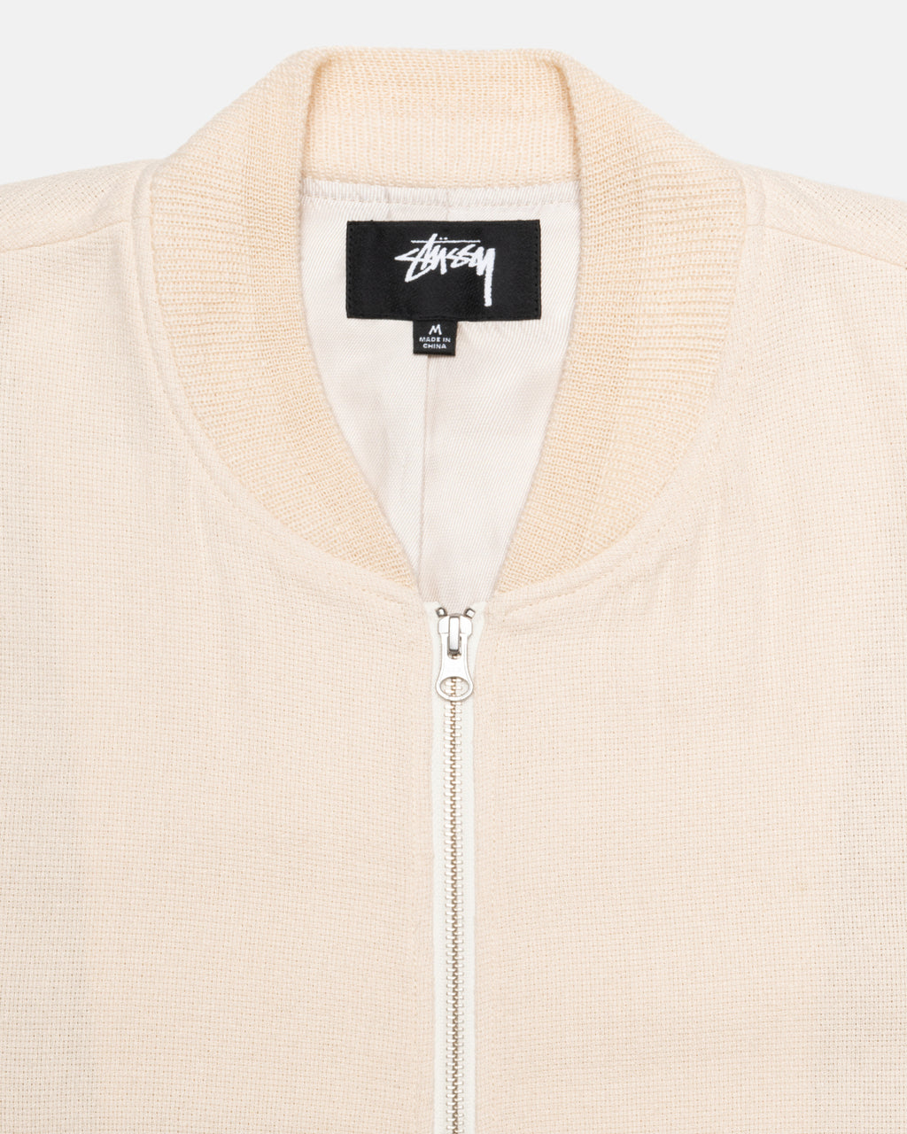 Stussy Linen Beach Bomber Giacche Beige | 561GDKQEN