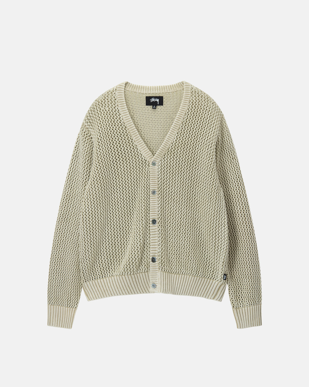 Stussy Loose Gauge Cardigan Maglioni Beige | 384AHZMJG