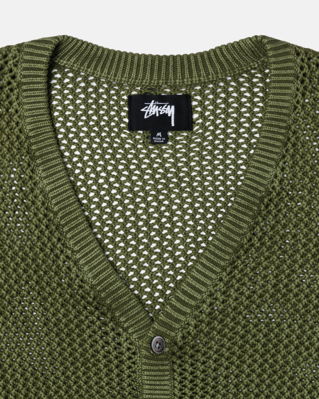 Stussy Loose Gauge Cardigan Maglioni Verde Oliva | 839WGHORX