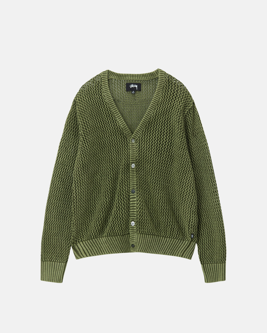 Stussy Loose Gauge Cardigan Maglioni Verde Oliva | 839WGHORX