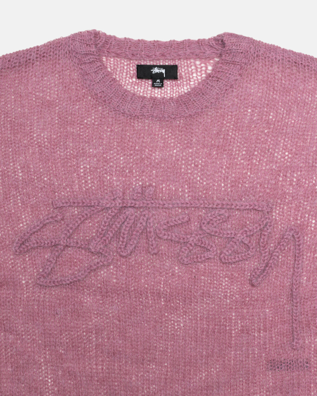 Stussy Loose Knit Logo Maglioni Viola | 102UJXVOM