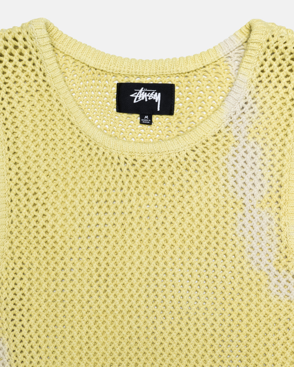 Stussy O'dyed Heavyweight Mesh Canotta Gialle | 730SRVCND