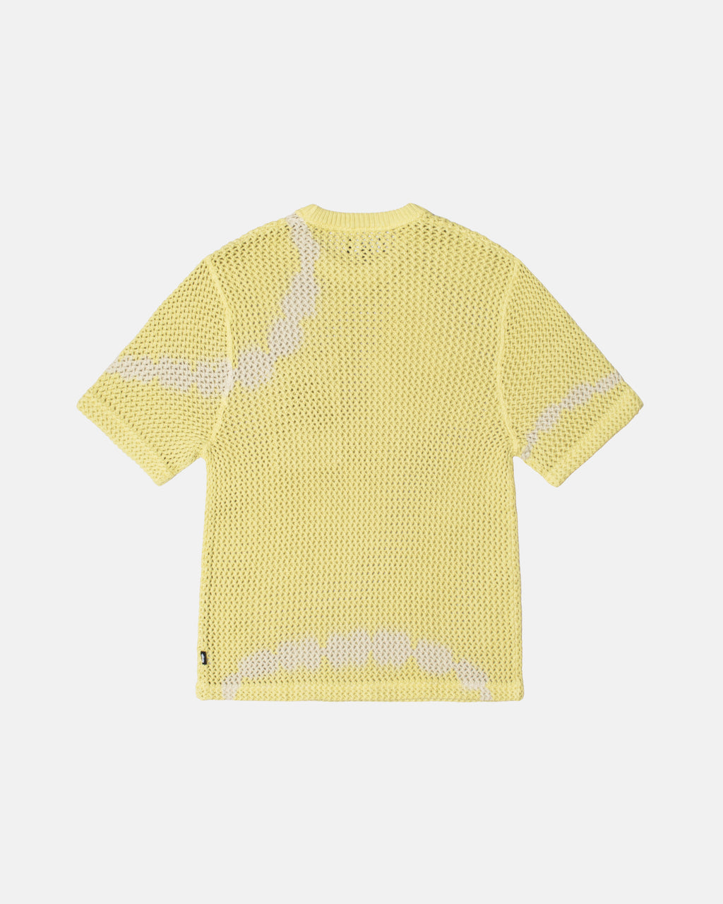 Stussy O'dyed Heavyweight Mesh Crew Camicie Gialle | 746XFYKGA