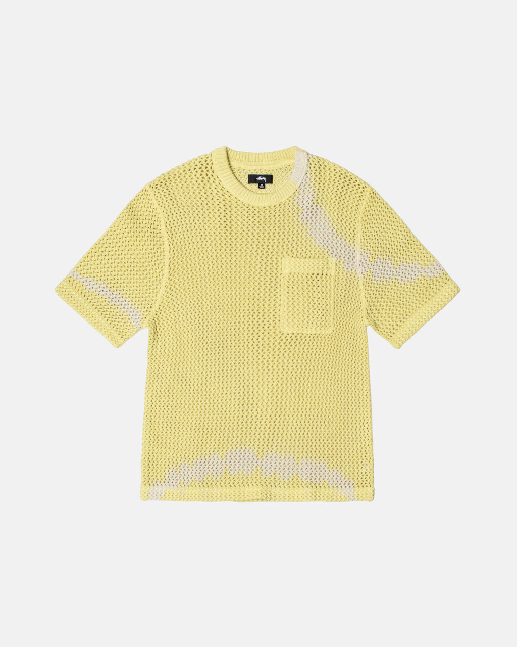 Stussy O\'dyed Heavyweight Mesh Crew Camicie Gialle | 746XFYKGA