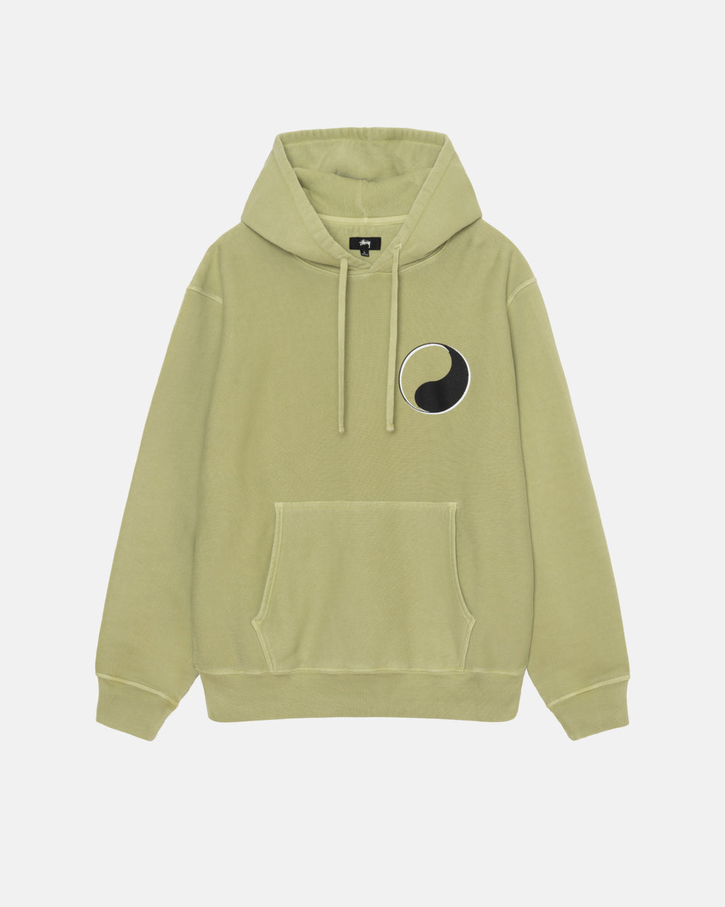 Stussy Our Legacy Drop Shadow Pigment Dyed Felpa con Cappuccio Tarragon | 618EKDNQV