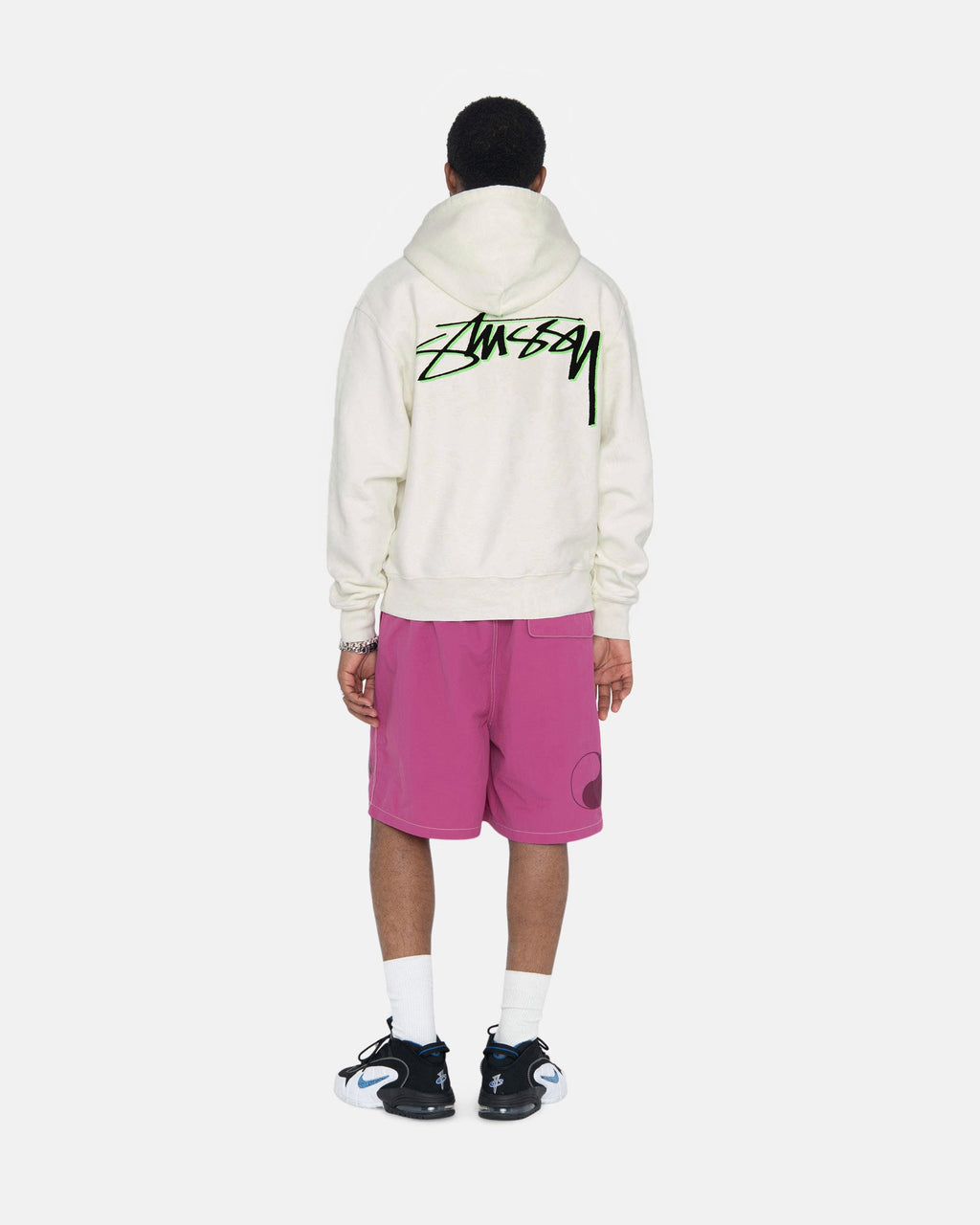 Stussy Our Legacy Drop Shadow Pigment Dyed Felpa con Cappuccio Beige | 924SRZPJN